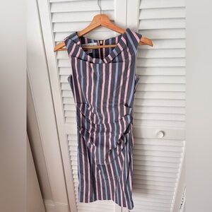 Sara Campbell Striped Midi Dress